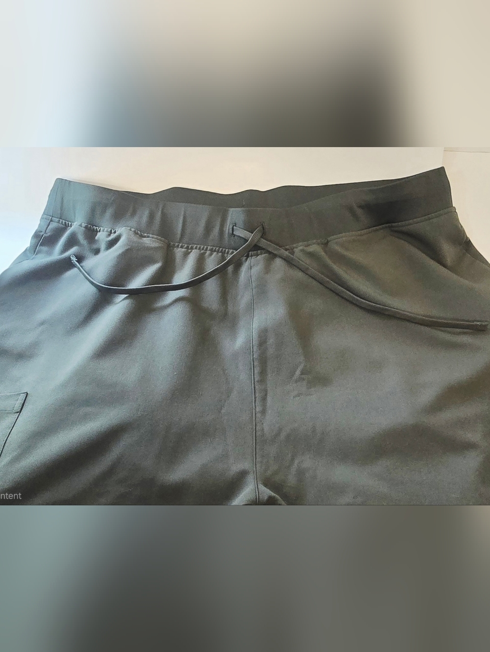 Mandala Scrubs Jogger Pants Olive Green Elastic Waist Drawstring Medical Sz 2XL - Picture 2 of 4